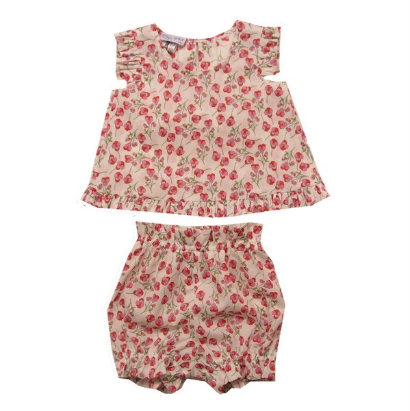 baby girl top and bloomer set